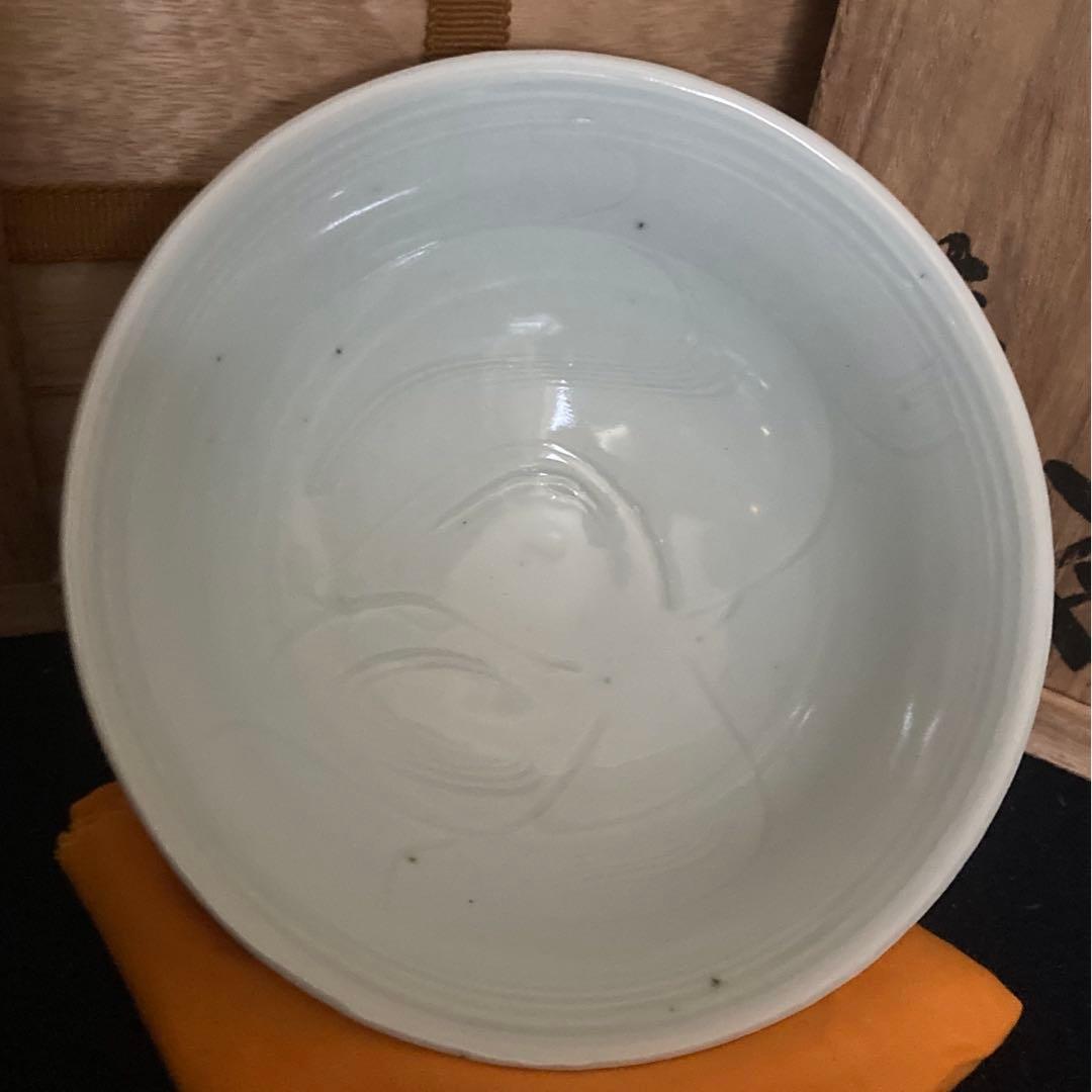 椋木英三造　白磁碗　茶道具　茶碗　河井寛次郎