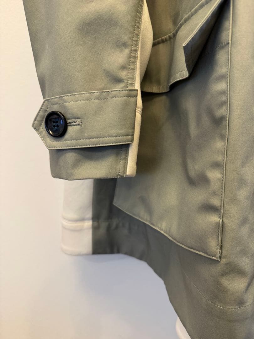 ナゴンスタンス3LAYERED CO POPLIN コンビhooded coat