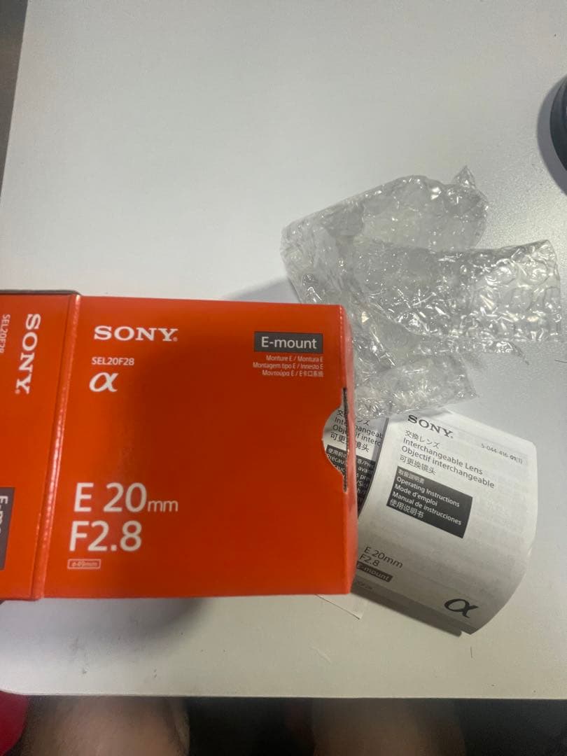 SEL20F28 SONY E 20mm F2.8 レンズ