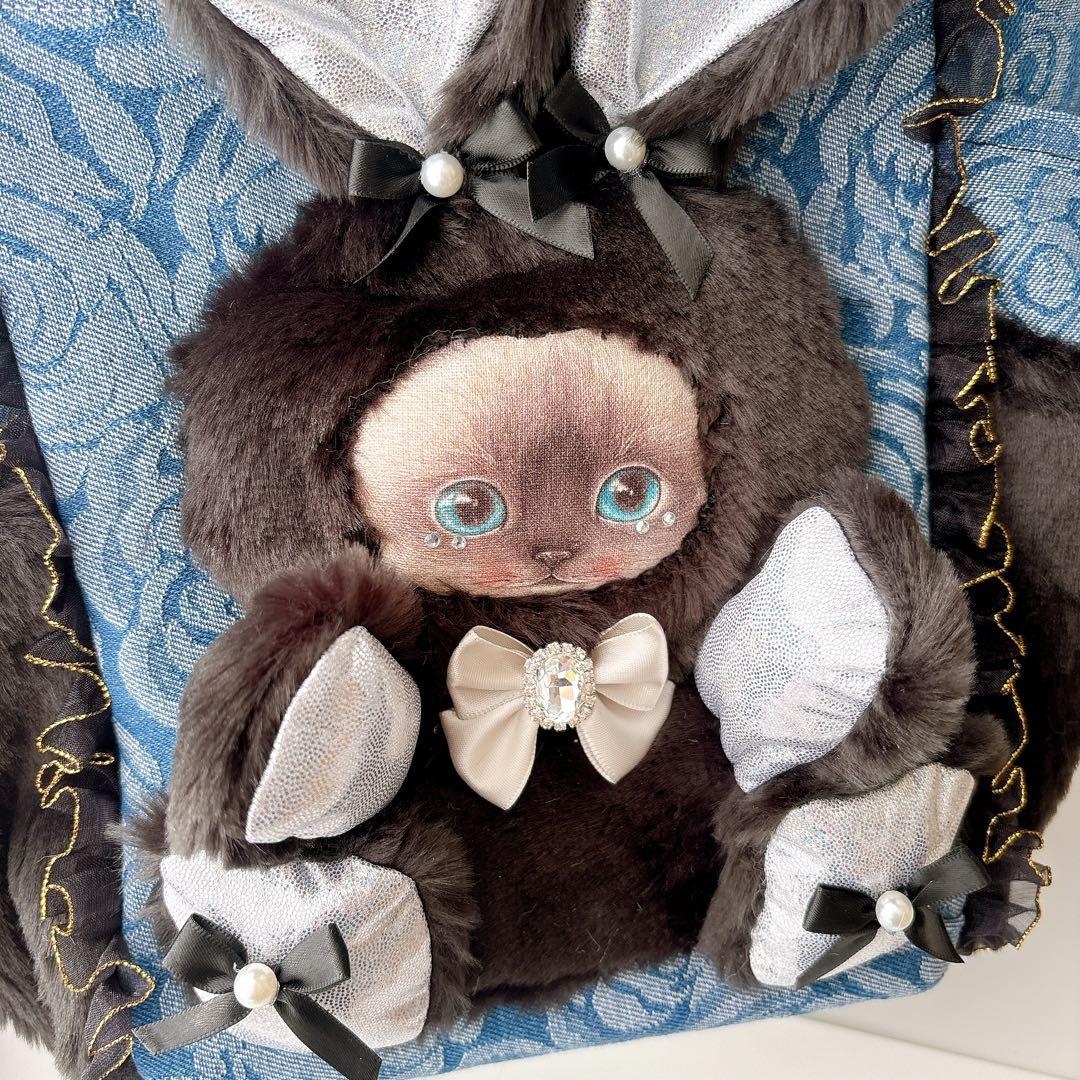 ゆ*ら様 コヤンイサムチョン　薔薇柄クラウディちゃん　ブラックファー