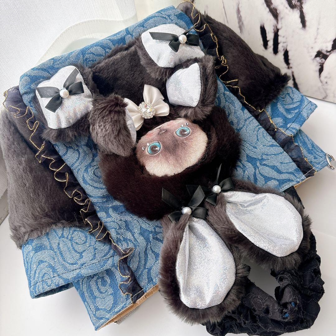 ゆ*ら様 コヤンイサムチョン　薔薇柄クラウディちゃん　ブラックファー