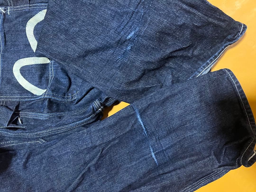 ★希少★EVISU エヴィス カンガルー デニムオーバーオール 32