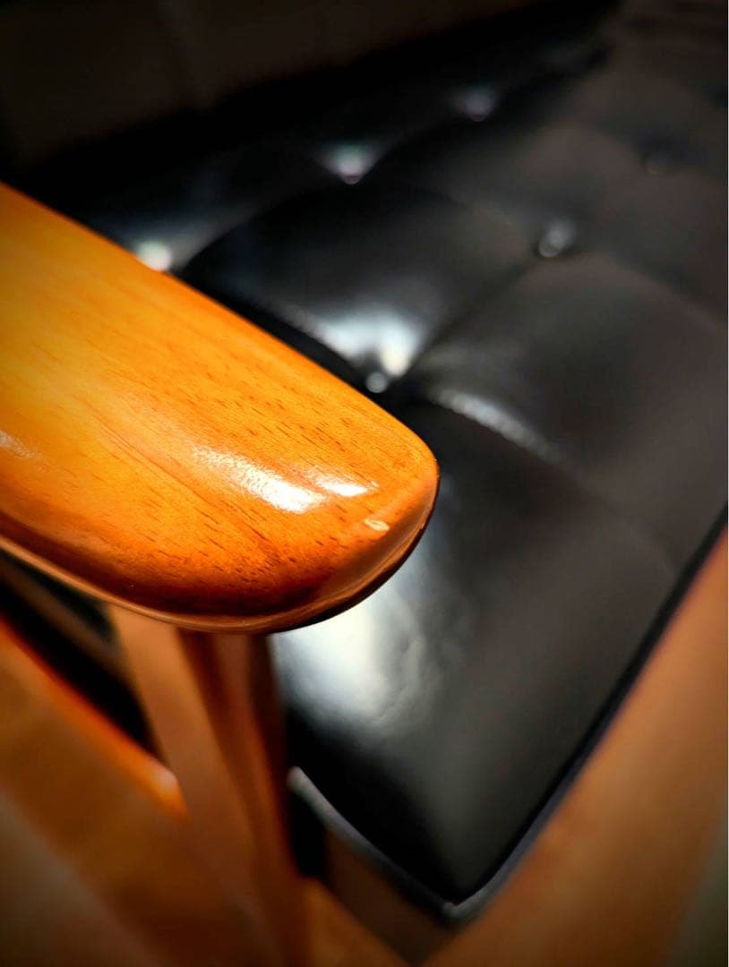 【カリモク60】Kチェア 2シーター スタンダードブラック