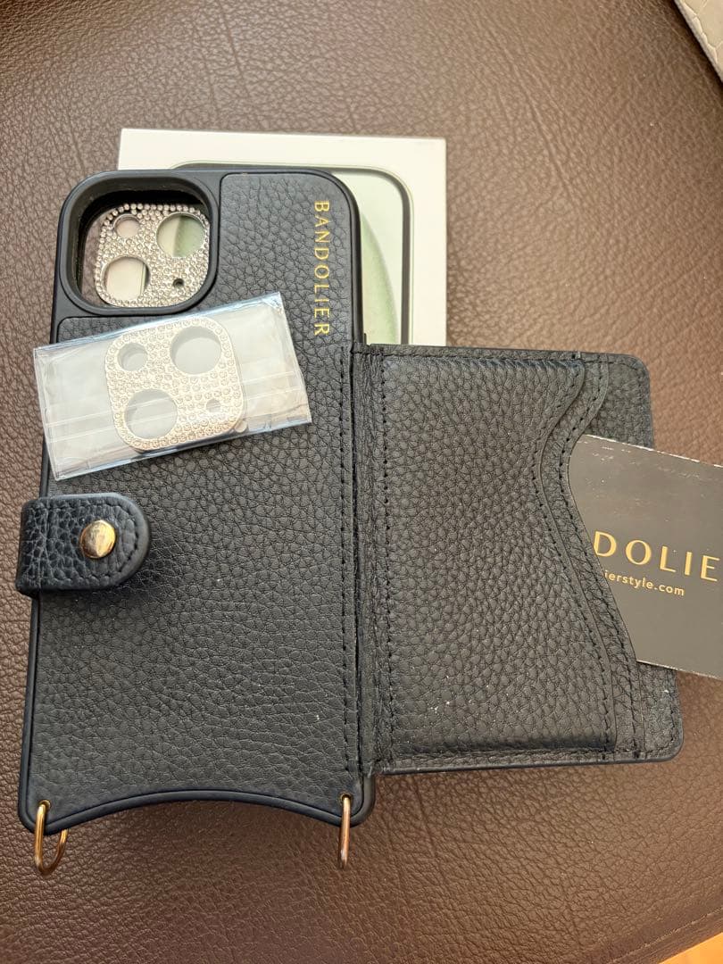 BANDOLIER ブラックレザー iPhoneケース