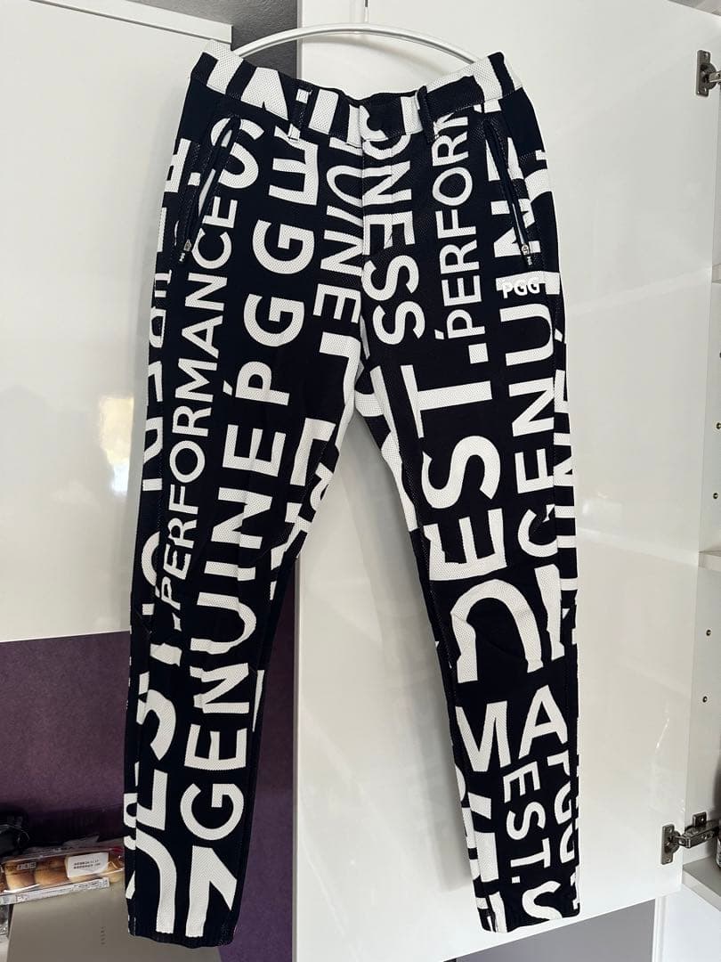 地中海さま専用　PGG 黒白プリント フルジップパーカー　セットアップ　サイズ0