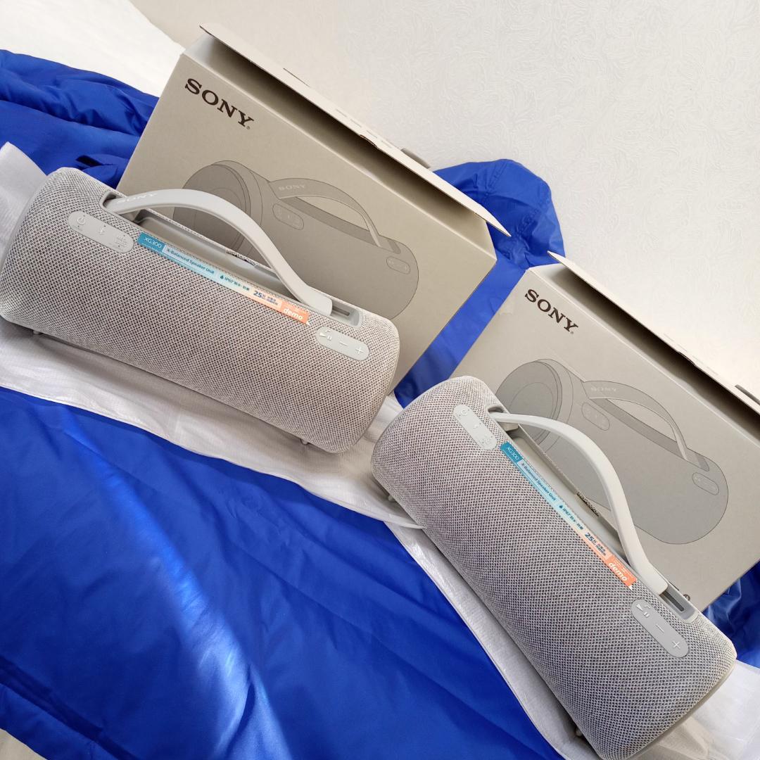 ソニー SRS-XG300 HC ライトグレー ワイヤレススピーカー 二台組