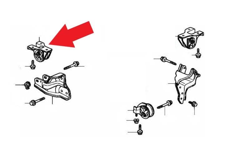 ホンダ アクティ トラック HA6 HA7 エンジンマウント ラバー ゴム