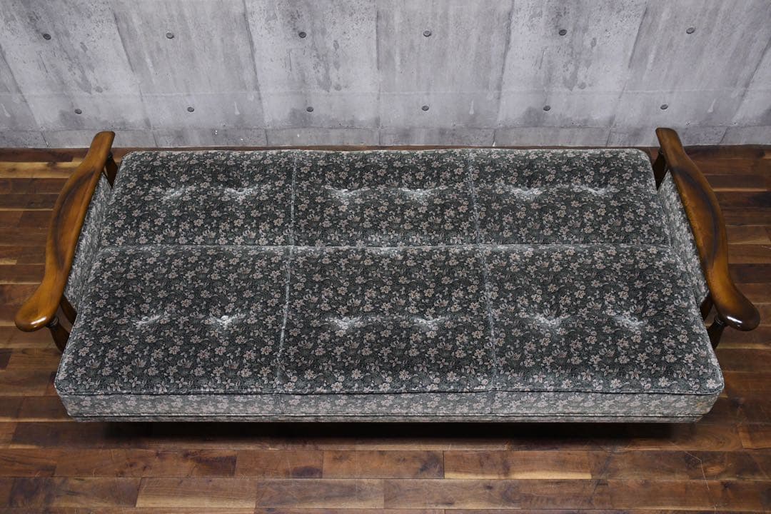 ECK118 カリモク コロニアル ソファベッド 3人掛けソファ トリプルソファ