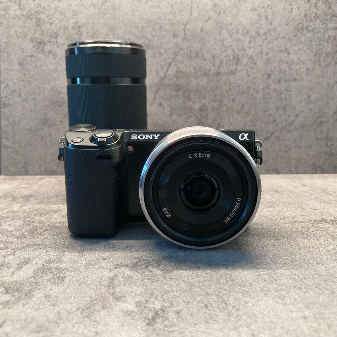【スマホ転送・本体給電可能モデル】SONY NEX-5T レンズ3本セット