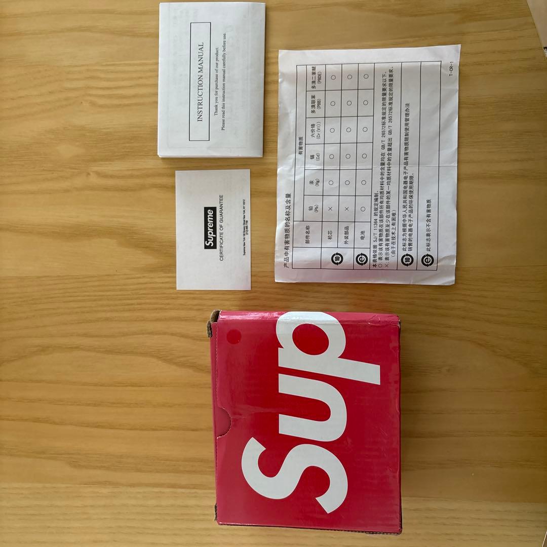 SEIKO Supreme シュプリーム デジタル置時計 レッド