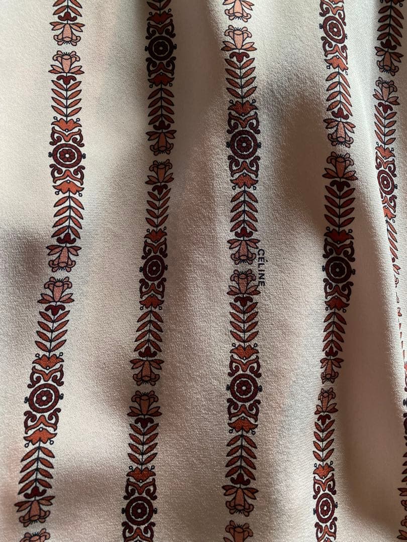 本日限定価格　CELINE セリーヌ　モチーフシャツ　シルク