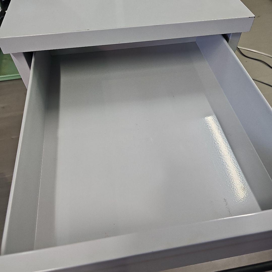 無印 デスクワゴン グレー キャスターつき