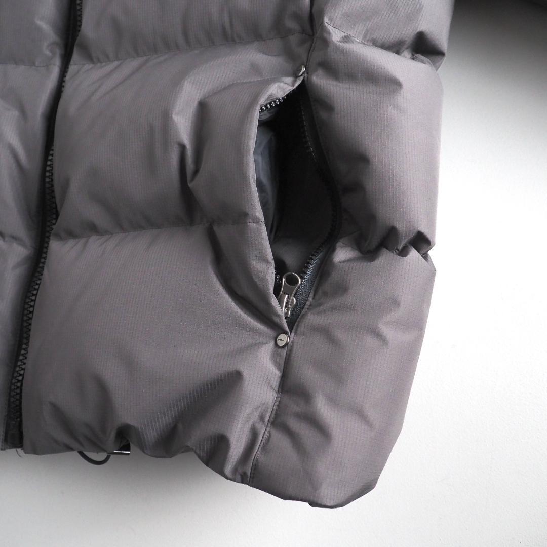 ラルフローレン　ダウンジャケット　フーデッド　グレー　肉厚　グレー　美品