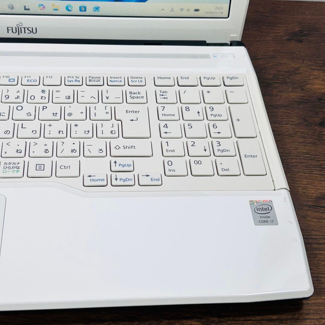 高性能i7★SSD512/16GB オフィス付きノートパソコン Win11