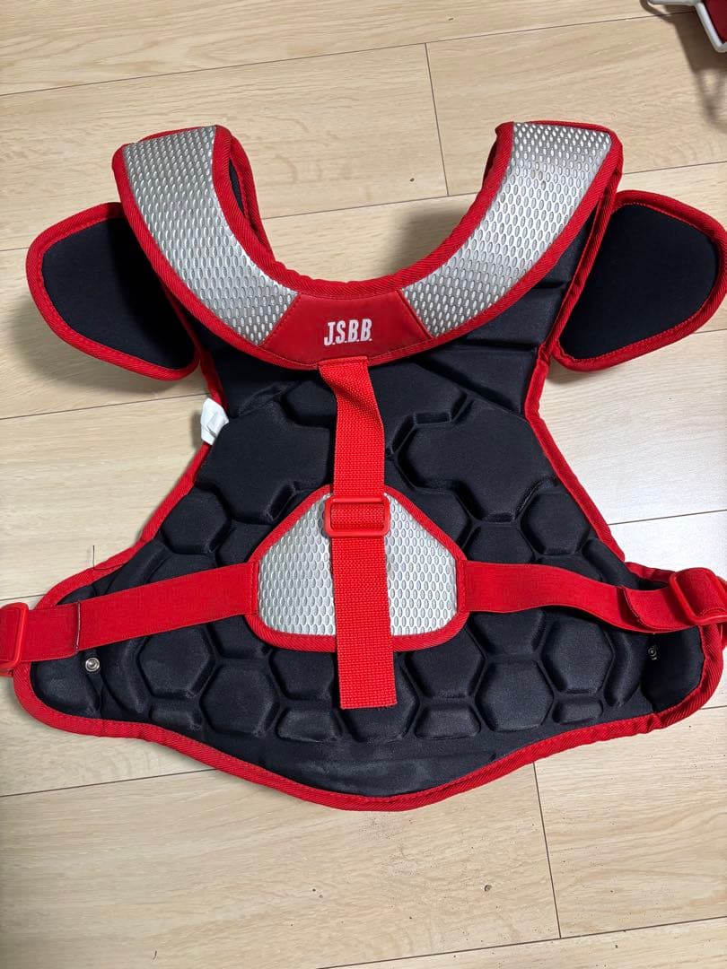 Mizuno キャッチャー防具セット レッド