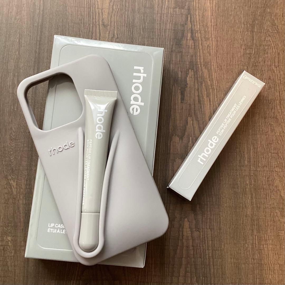 新品 Rhode iPhone15proケース&リップ セット