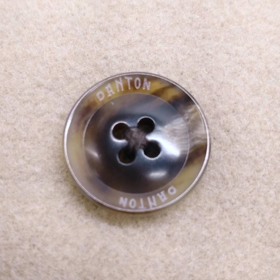 DANTON Ray BEAMS 別注 モッサ ノーカラー ダウンコート 36