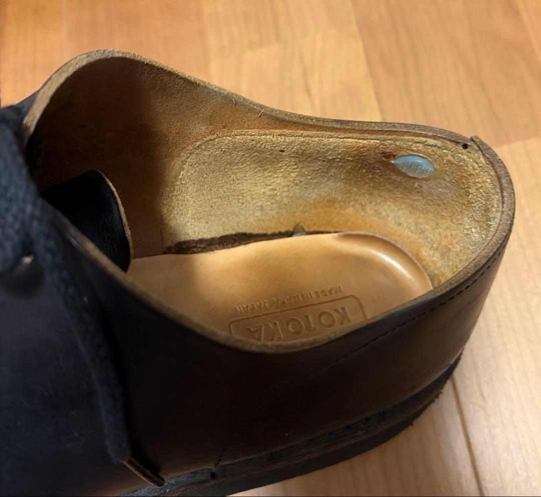 KOTOKA 1枚革ダービー ブラック KTO2002