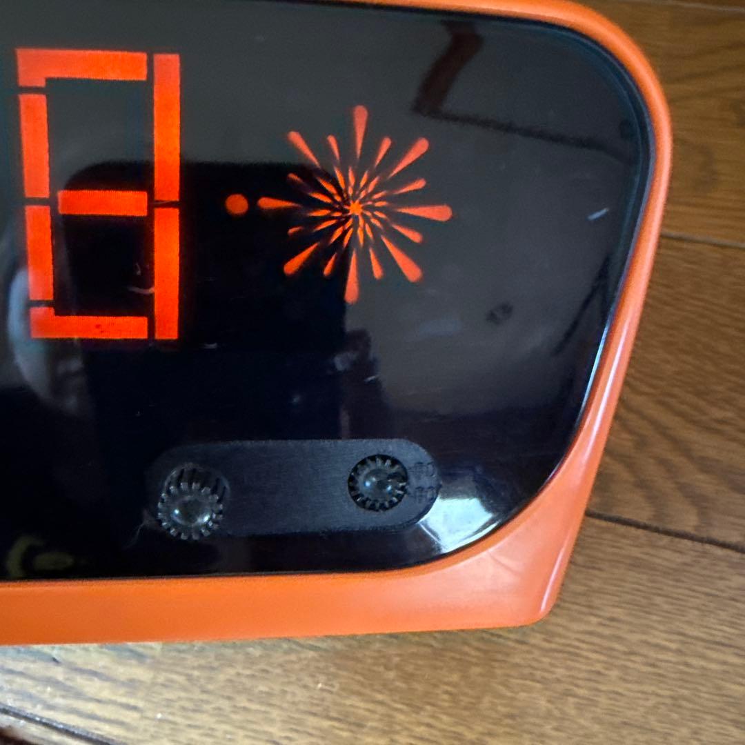 LUMITIME デジタル置時計 オレンジ