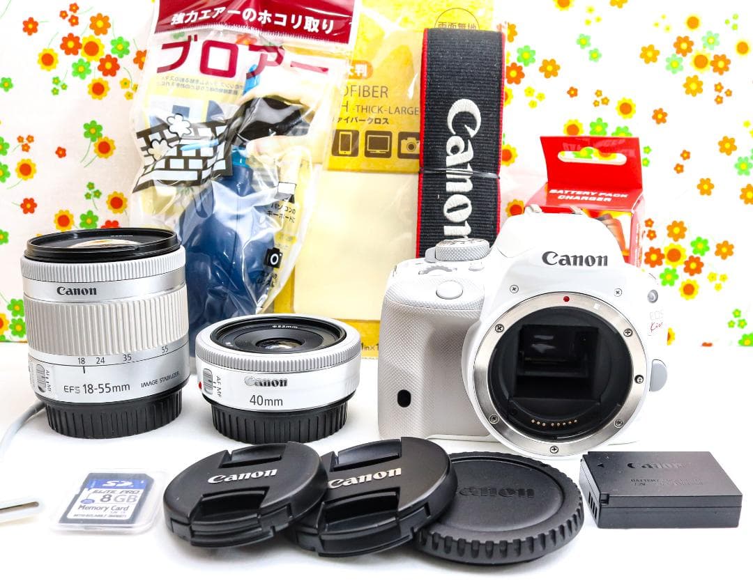 極美品☆Canon EOS kiss X7☆スマホに転送！☆ダブルレンズ！