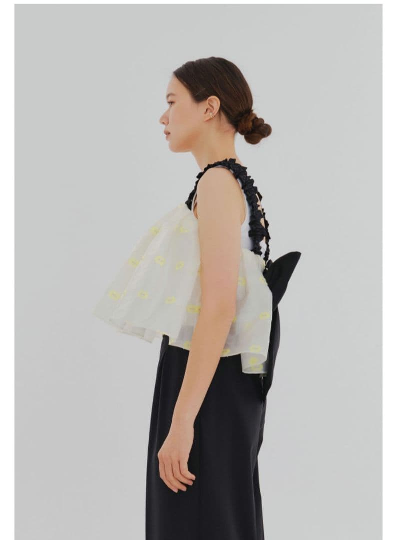 【新品未使用】yori shiroconマーガレットバックリボンキャミ