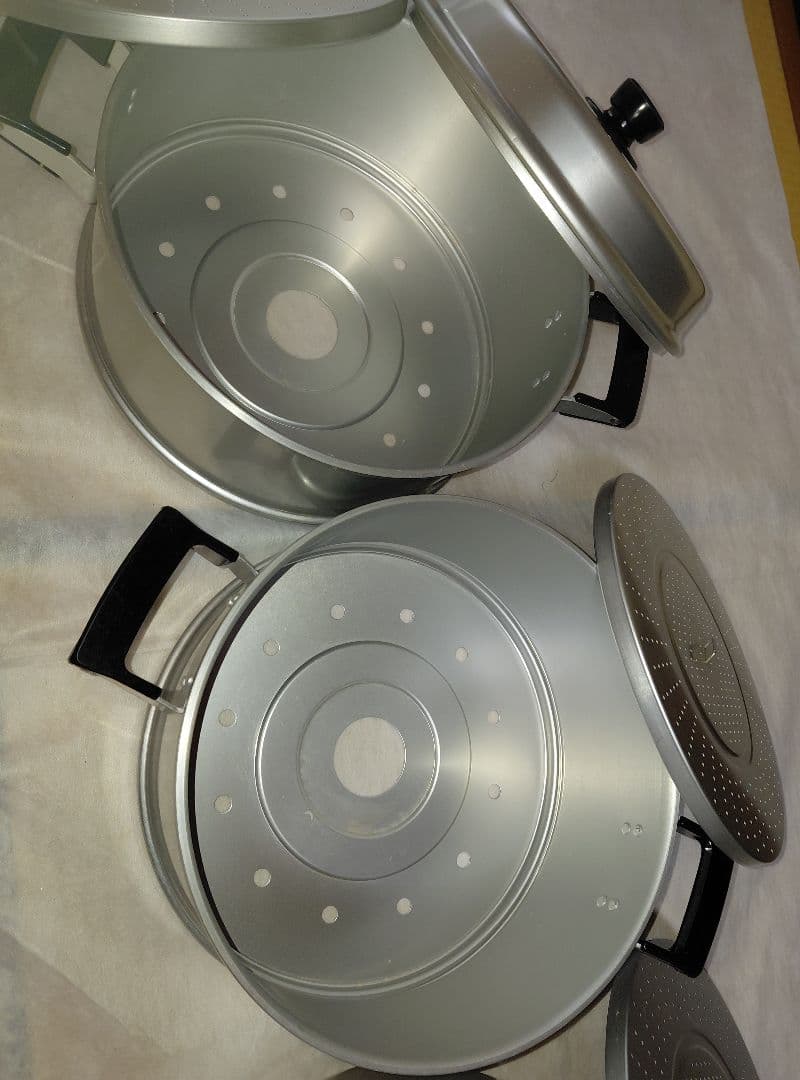 3段アルミ蒸し器 33センチ 　　　　　　(業務用)三升蒸し