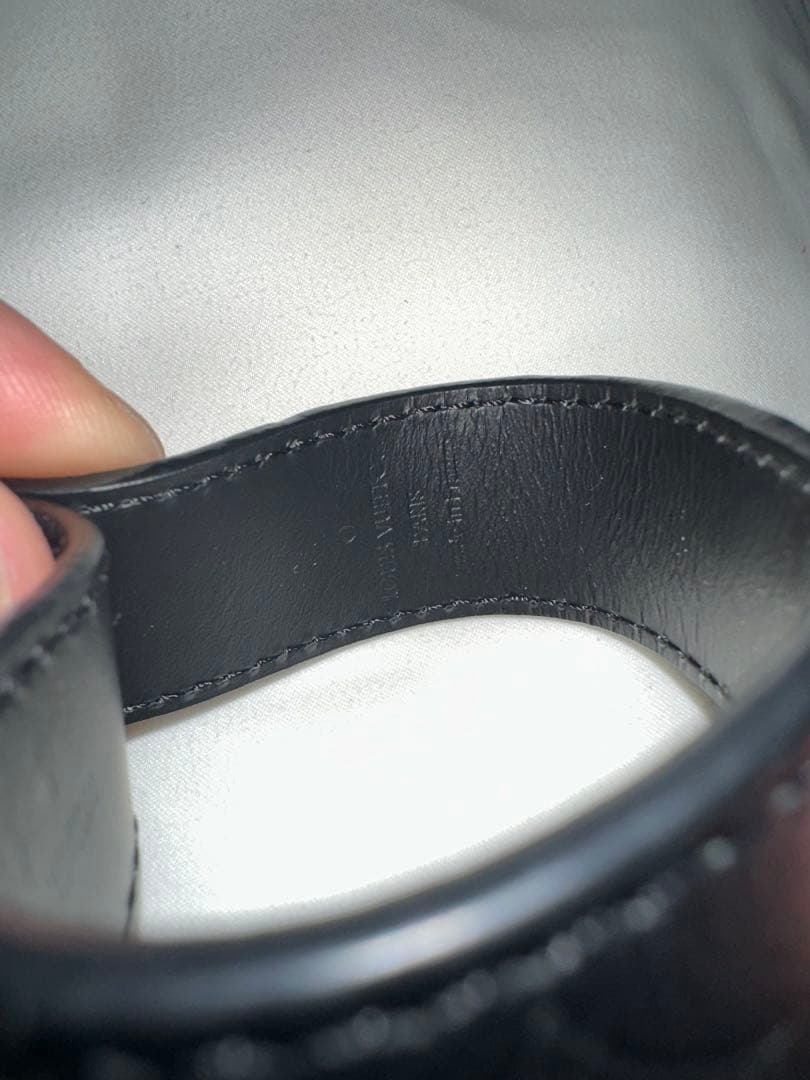 ルイ・ヴィトン ブラックレザー キーホルダー