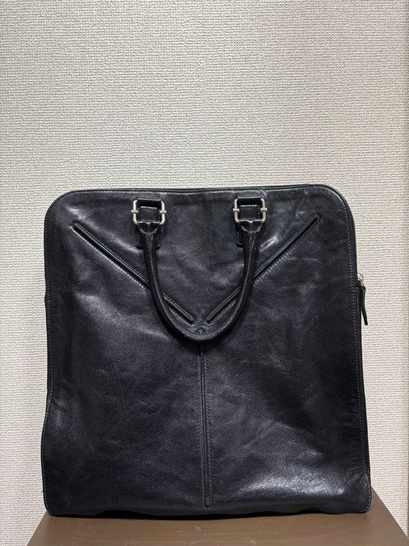 バッグ YVES SAINT LAURENT black leather bag