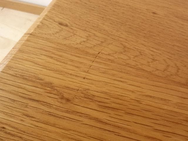 北海道手作り家具　ナラ材　 ミニテーブル 花台ミニデスク　高さ６０ｃｍ