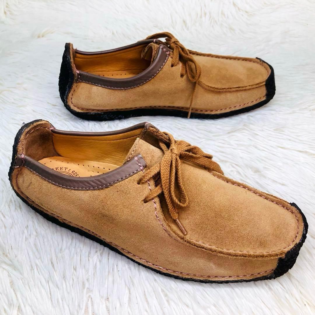 【極美品】Clarks UK4.5クラークス ナタリー ライトブラウン ワラビー