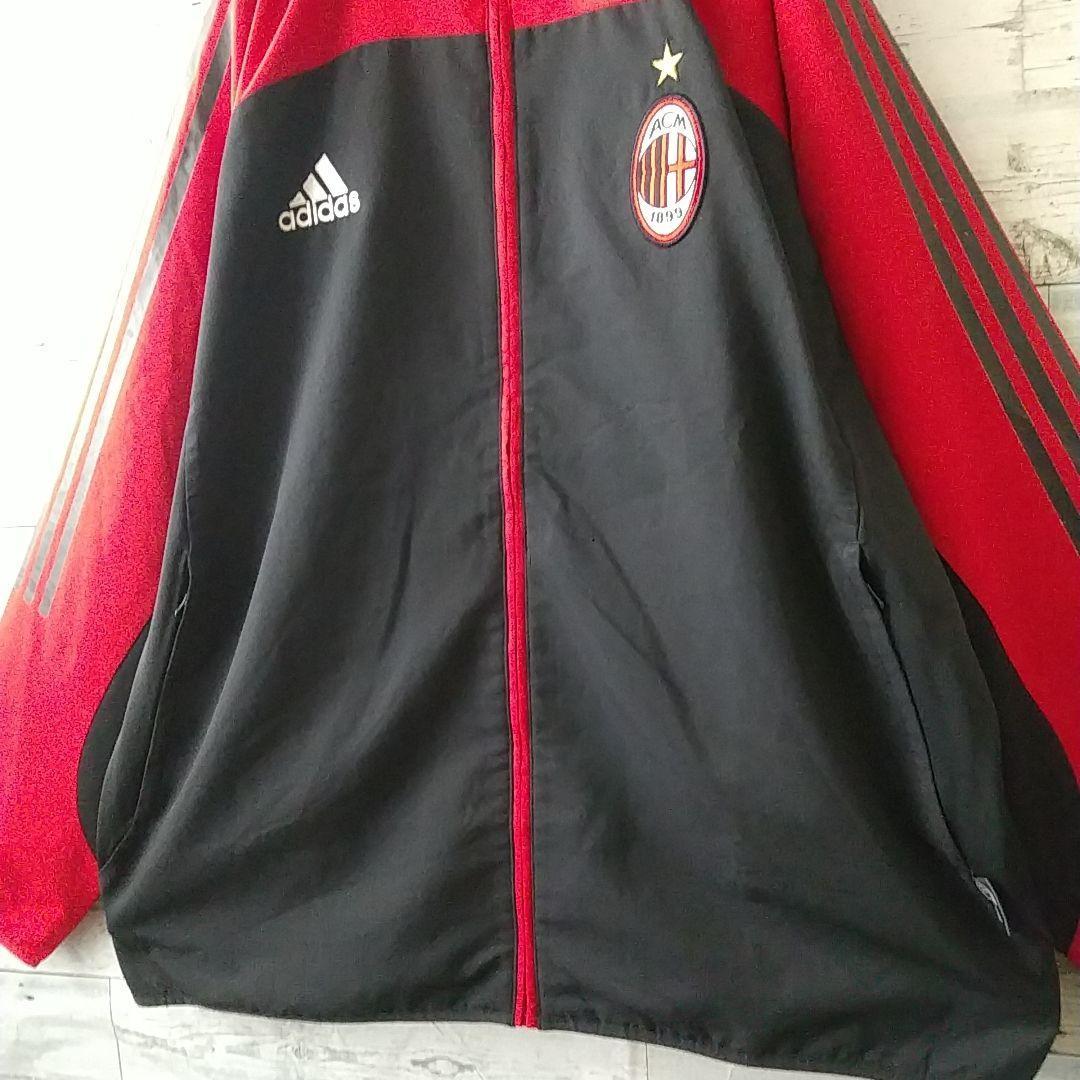 人気☆アディダス ACミラン 刺繍ロゴ エンブレム トラックジャケット XL