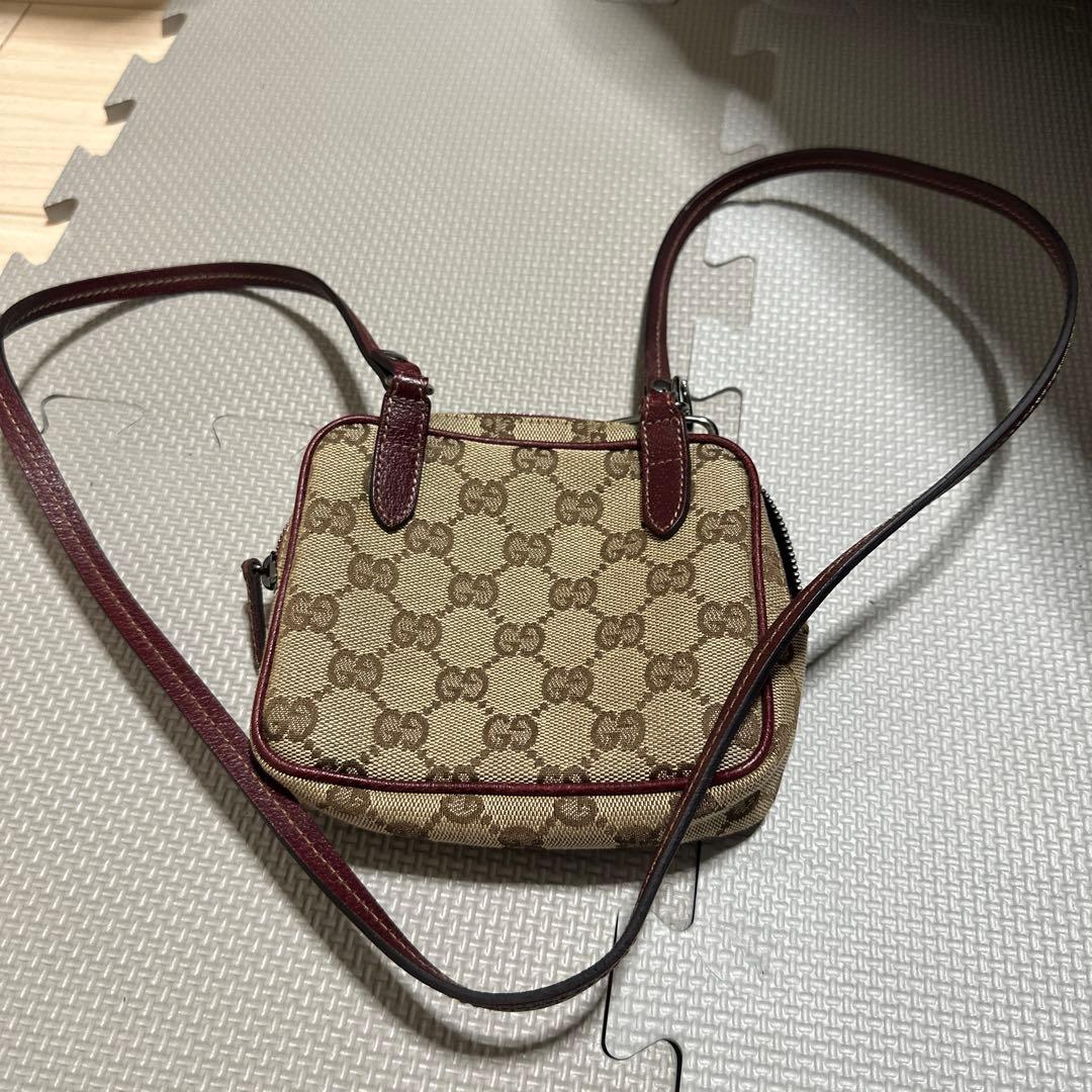 バッグ】GUCCI グッチ GGキャンバス ポシェット ショルダーバッグ