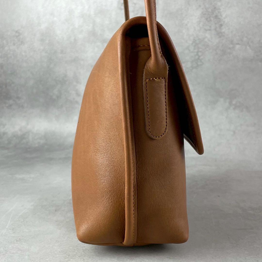 ✨美品✨オールドコーチ　ショルダーバッグ ターンロック　レザー　ブラウン