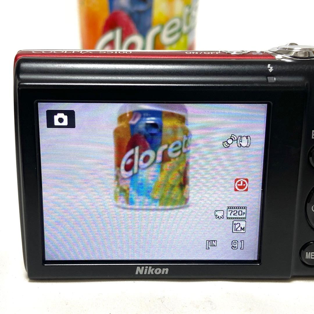 Nikon COOLPIX S5100 レッド ニコン コンデジ デジカメ
