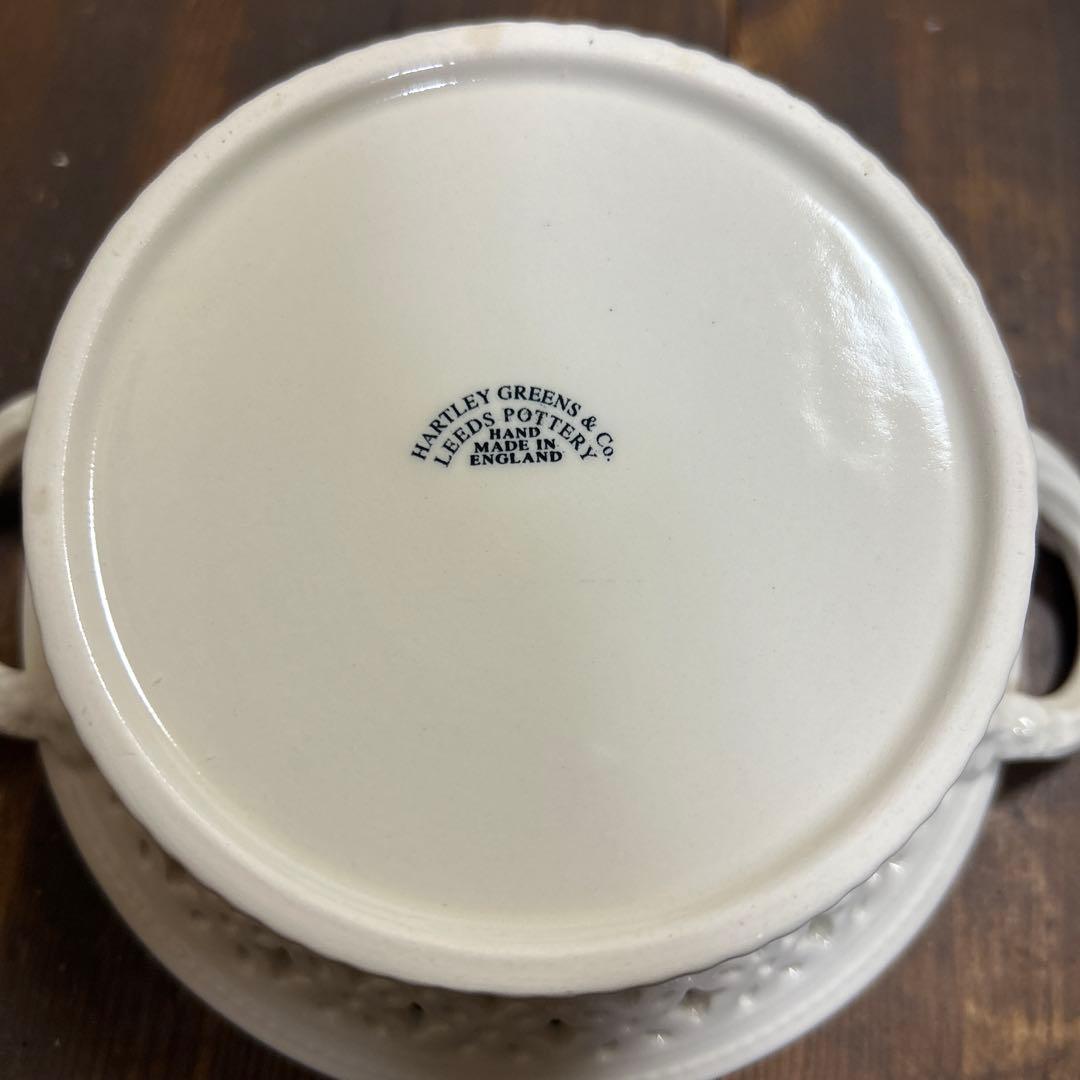 希少　HARTLEY GREENS バスケット　イギリスアンティーク