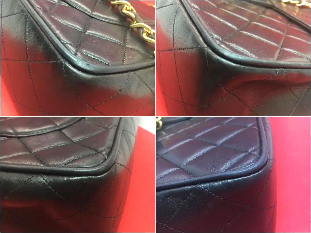 ★CHANEL ヴィンテージシャネルダブルフラップチェーン デカマトラッセ30