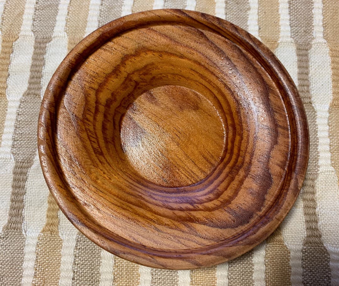 【国産銘木】茶托（５客）