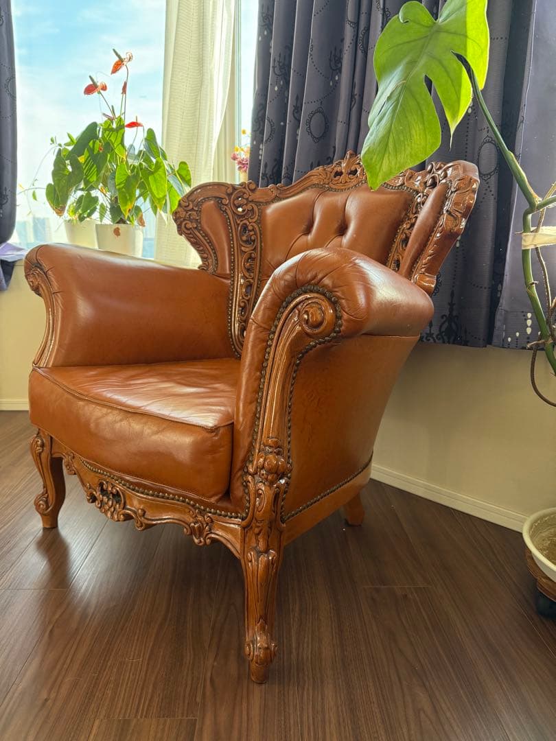 ソファー椅子 レザー