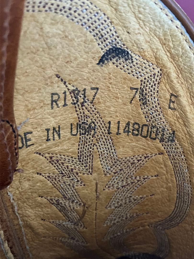 N*o様 Tony Lama ブラウンウエスタンブーツ　25cmくらい