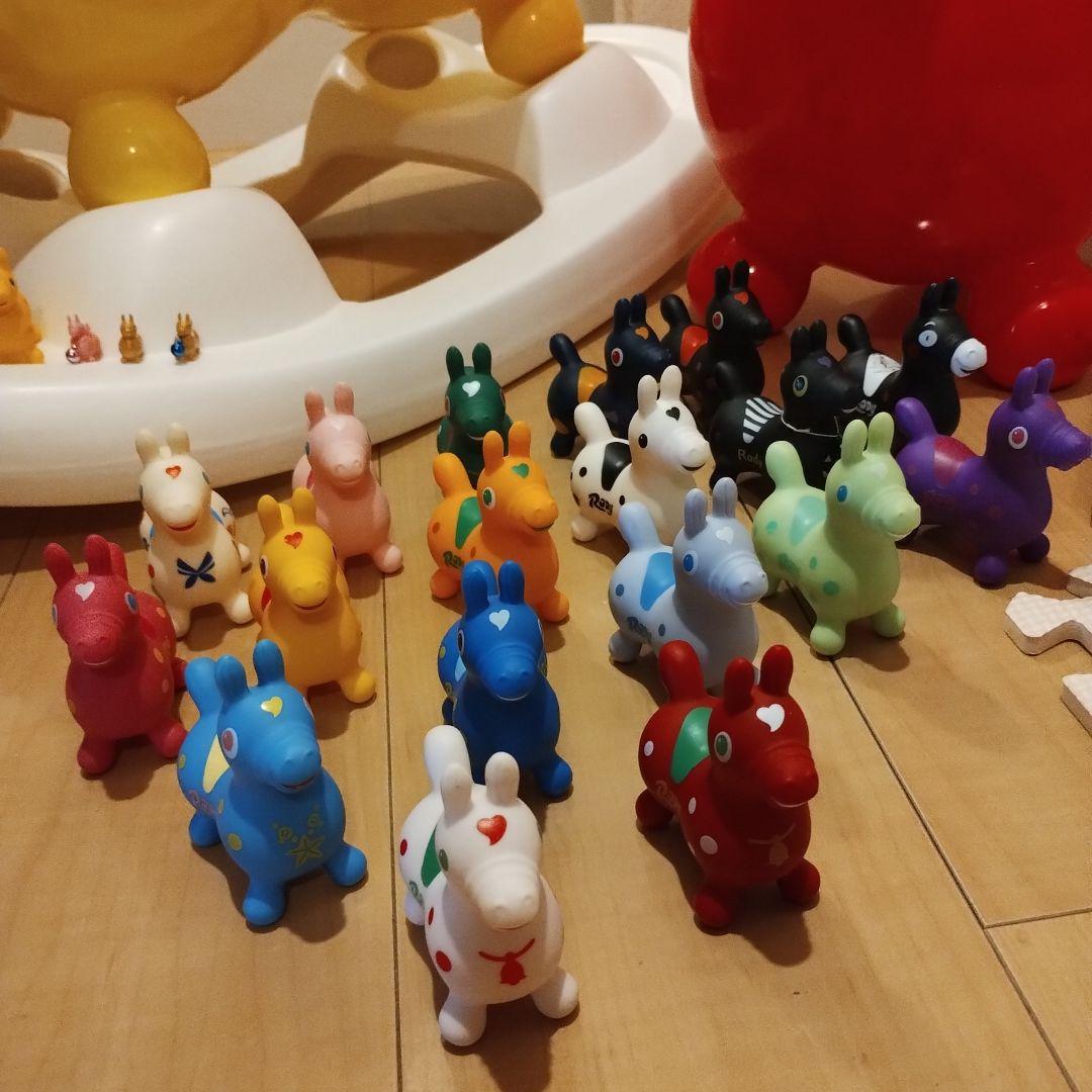 RODY ホッピング 大　中　小　超小合計27体　空気入れ　ロッキング台座付き