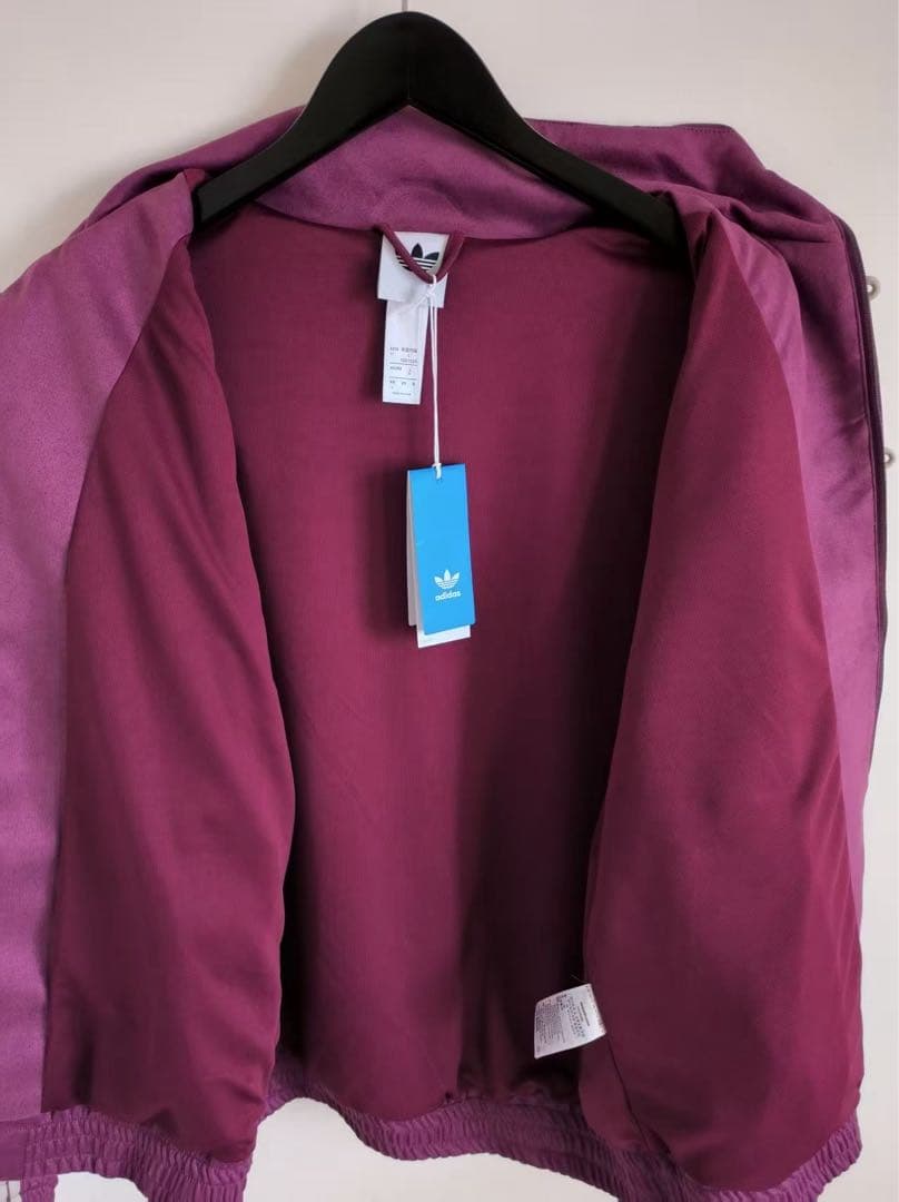 海外限定 アディダス巳年トラック スエード ジャケット パープル S