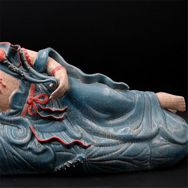 後周の柴窯は色彩の寝仏をプラスして、古い磁器、収蔵品、仏道の寺院は並べます。