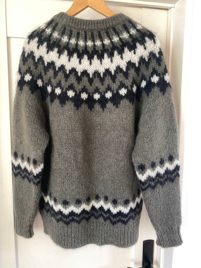 BATONERバトナー　モヘア混ノルディックプルオーバー