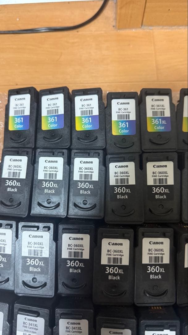 Canon 純正使用済インクカートリッジ70個-2