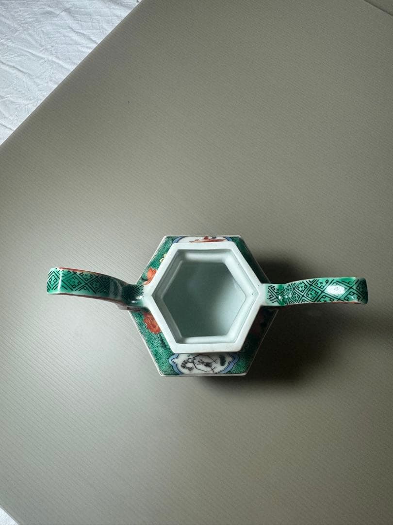 2091 希少　魚文　香炉　時代物