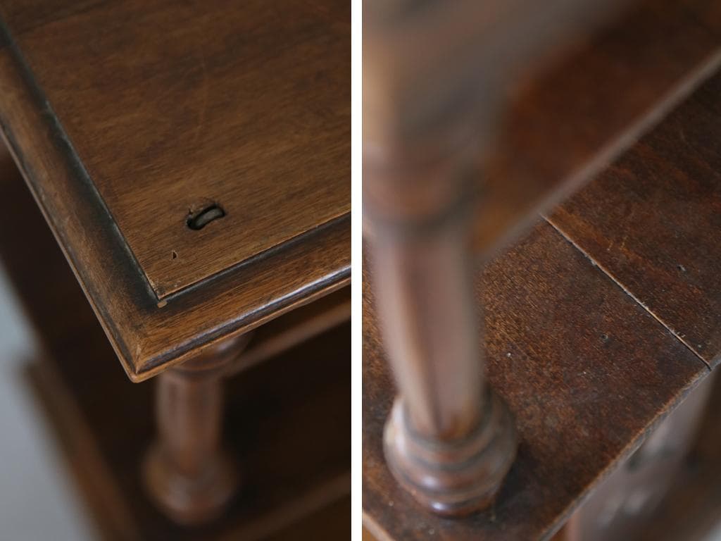 フランスアンティーク木製ミュージックシェルフ/本棚/飾り棚/楽譜立て(90-5)