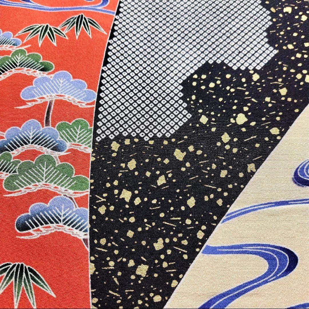 振袖フルセット(6点)・高級古典柄・友禅染め・箔散らし・金彩加工・鴛鴦・正絹