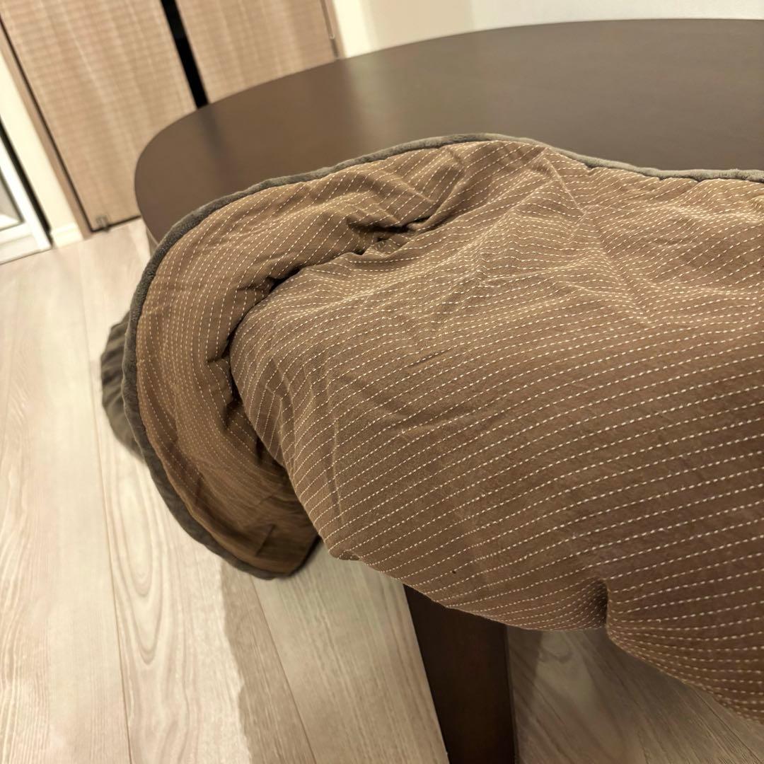 無印良品 こたつにもなるローテーブル 大 こたつ布団&器具付き ウォールナット調