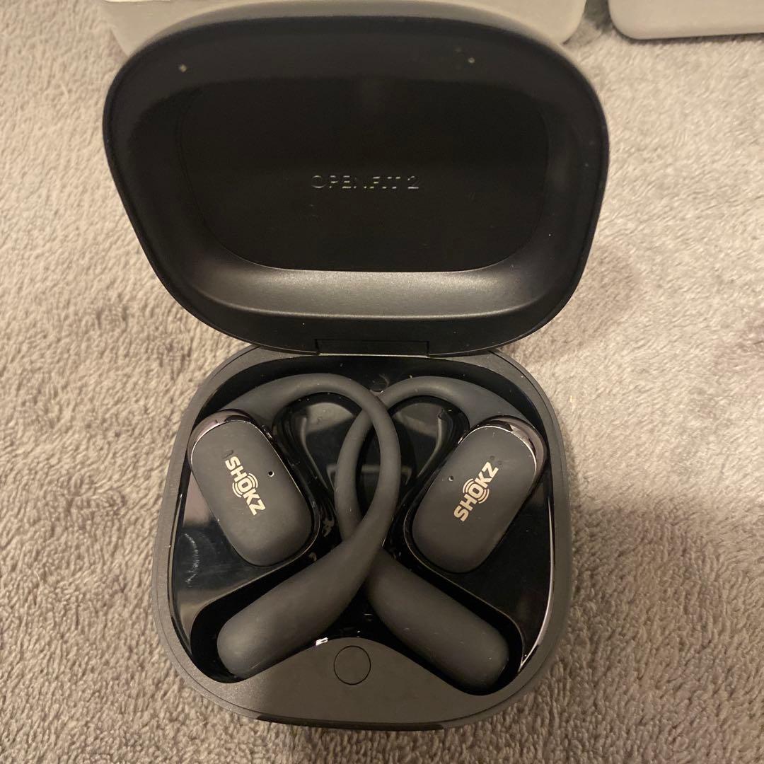 SHOKZ OpenFit 2 骨伝導イヤホン ブラック