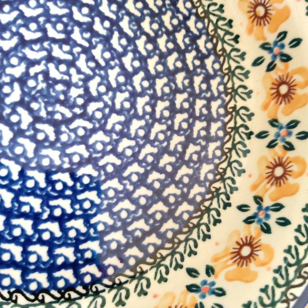 新品　ポーランド食器　取っ手付きボウル　73　レトロな黄色のお花　中　ツェラミカ